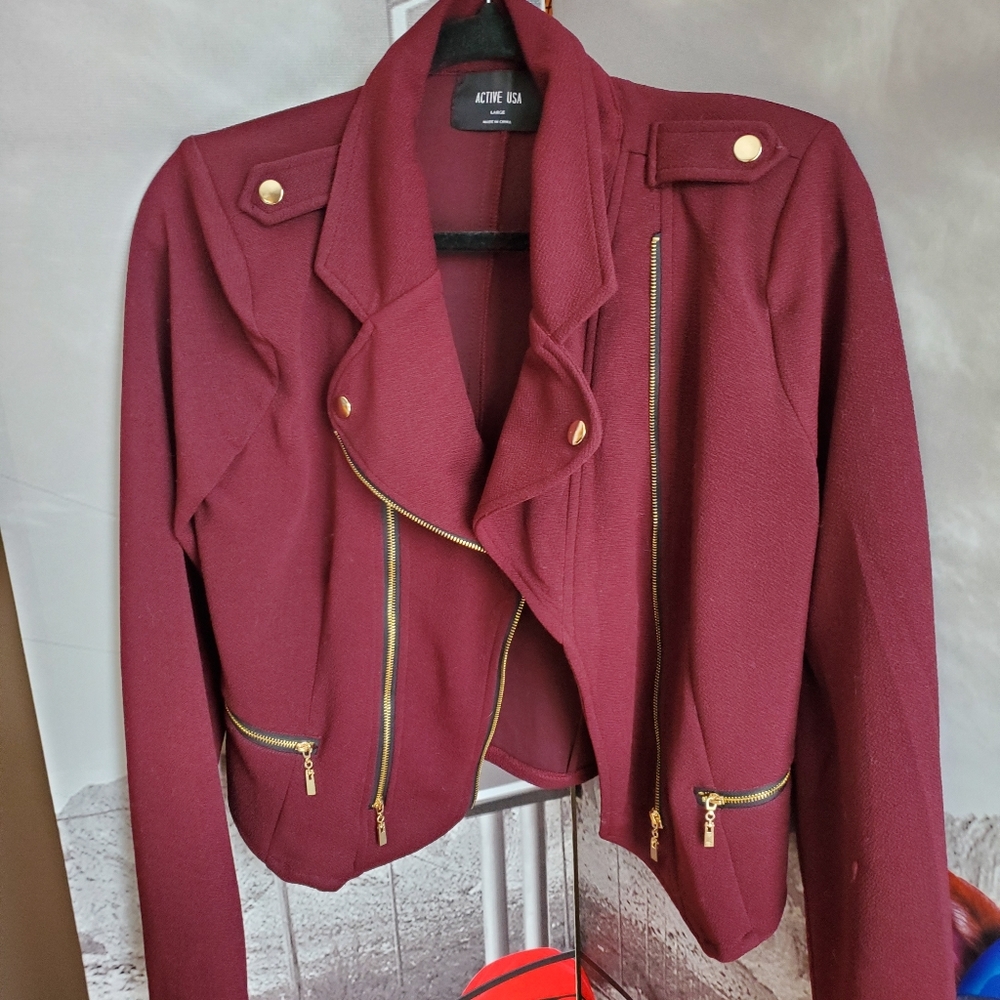 Moto athleisure jacket
